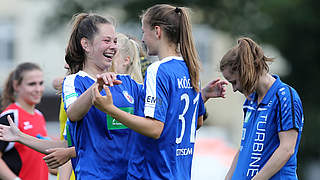 Teil des gefährlichen Potsdamer Angriffs: Melissa Kössler (M.) © 2017 Getty Images