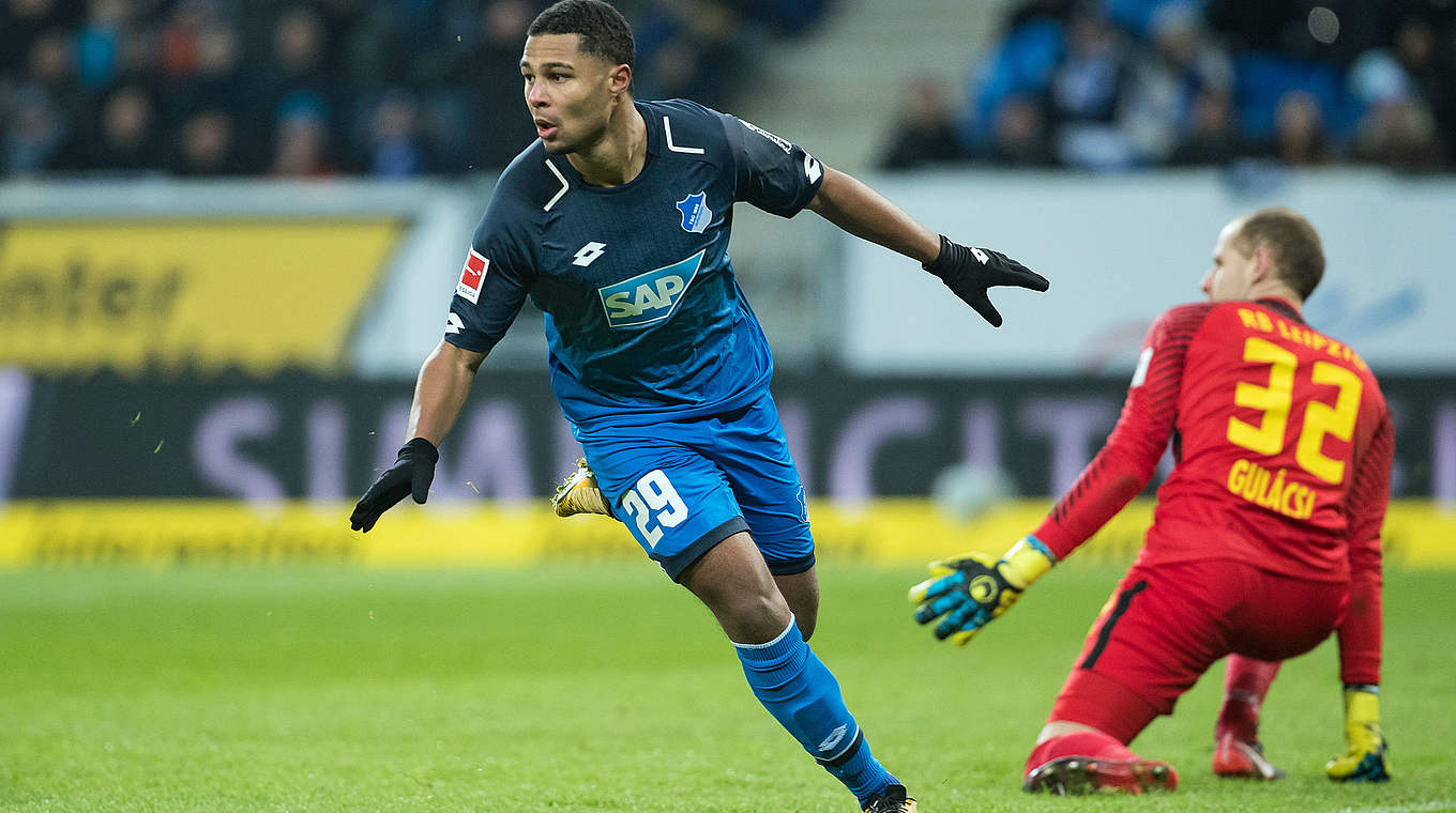 Doppelt zugeschlagen gegen Leipzig: Hoffenheims Nationalspieler Serge Gnabry © 2017 Getty Images