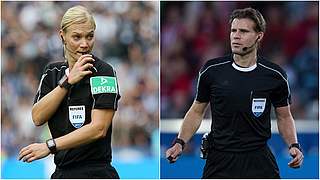 Die besten Referees der Welt in 2017: Bibiana Steinhaus und Dr. Felix Brych © Getty Images/Collage DFB