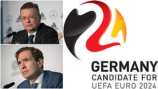 DFB president Grindel (top) and general secretary Curtius are inviting representatives to a forum. © 