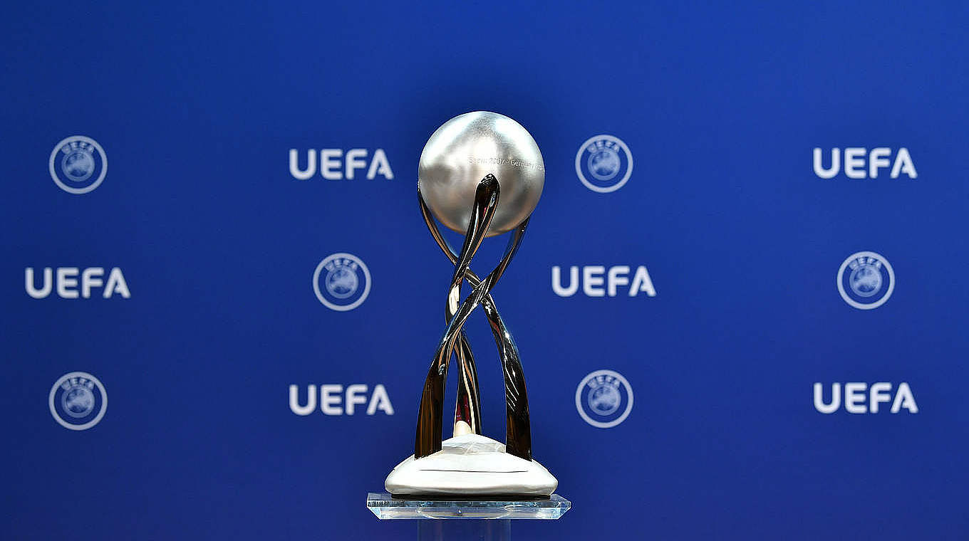 This is the trophy Germany will be aiming to fight for in England next May © UEFA