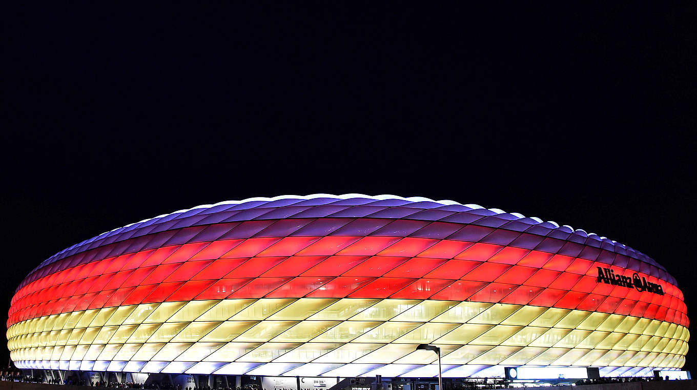 Deutscher Spielort bei der paneuropäischen EM 2020: die Allianz-Arena in München © 2016 Getty Images