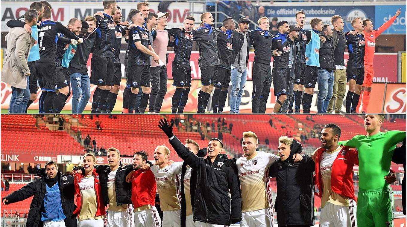 The only last sixteen clash without a Bundesliga team - Paderborn vs. Ingolstadt. © 