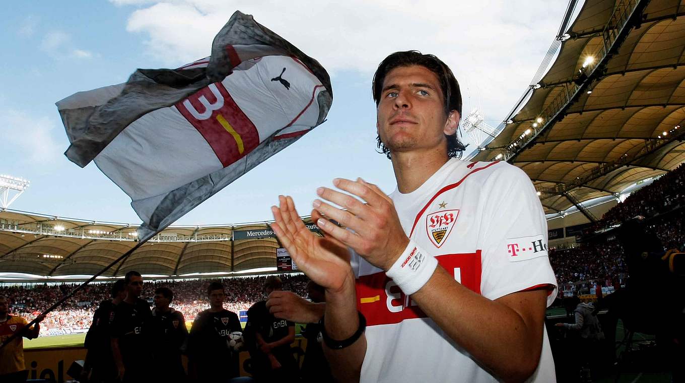 Hat bereits 156 Spiele im VfB-Trikot auf dem Konto: Nationalstürmer Mario Gomez © 2009 Getty Images