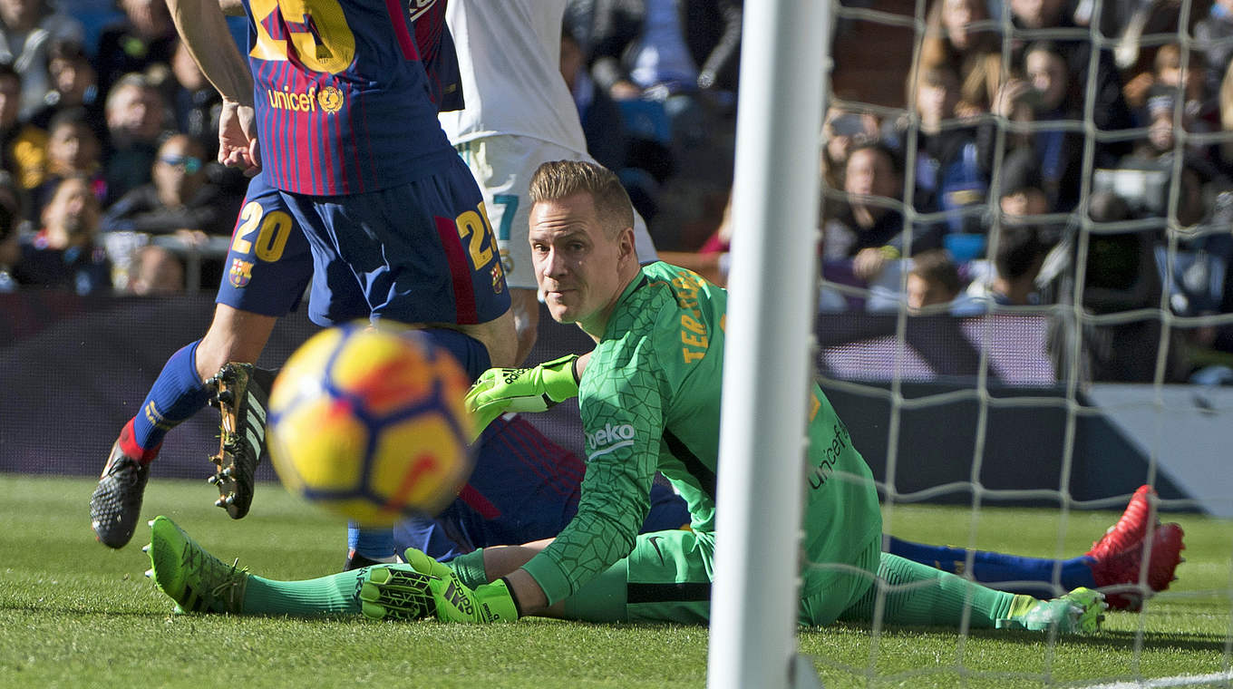 ter Stegen is heading for his third league title at Barcelona. © This content is subject to copyright.