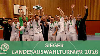 Überglücklich: Die Sachsen feiern den Turniersieg © Getty Images