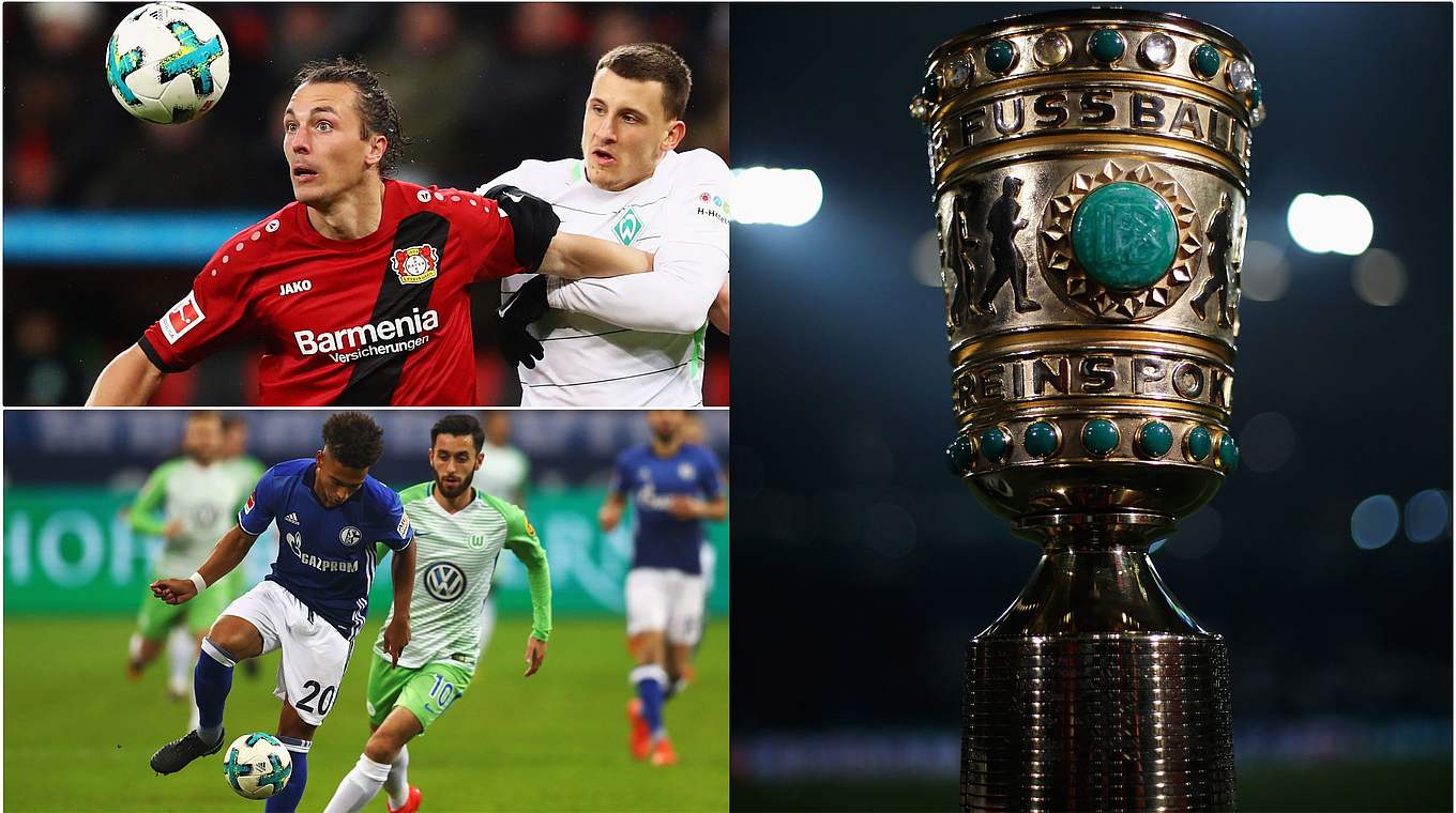 Zwei Bundesligaduelle im Free-TV: Leverkusen empfängt Bremen und Schalke Wolfsburg © GettyImages/Collage DFB