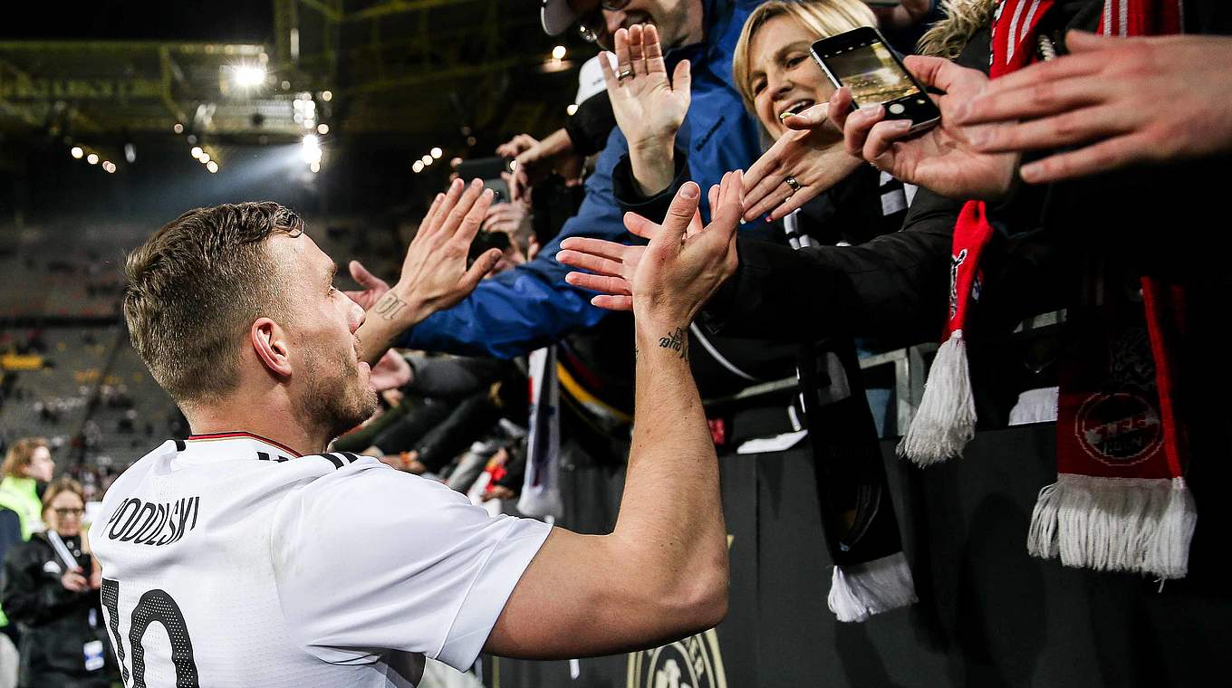 Podolski: "Die Fans standen immer hinter mir" © 2017 Getty Images