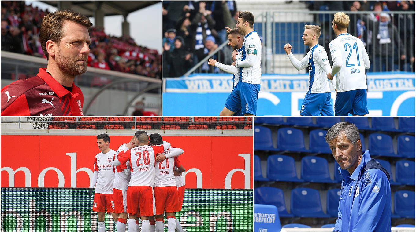 Viertelfinale im Verbandspokal Sachsen-Anhalt: Hallescher FC vs. 1. FC Magdeburg © Getty Images/Imago Collage DFB