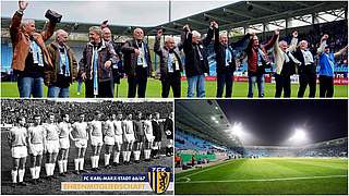 Ehrenmitgliedschaft in Chemnitz: Meisterteam FC Karl-Marx-Stadt 1966/1967 © Chemnitzer FC/imago/Collage DFB