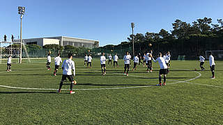 Beste Bedingungen für die deutsche U 16: An der Algarve scheint die Sonne © DFB