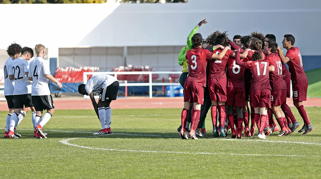 Niederlage vom Punkt: Die deutsche U 16 ist enttäuscht, Portugal jubelt © 2018 Getty Images