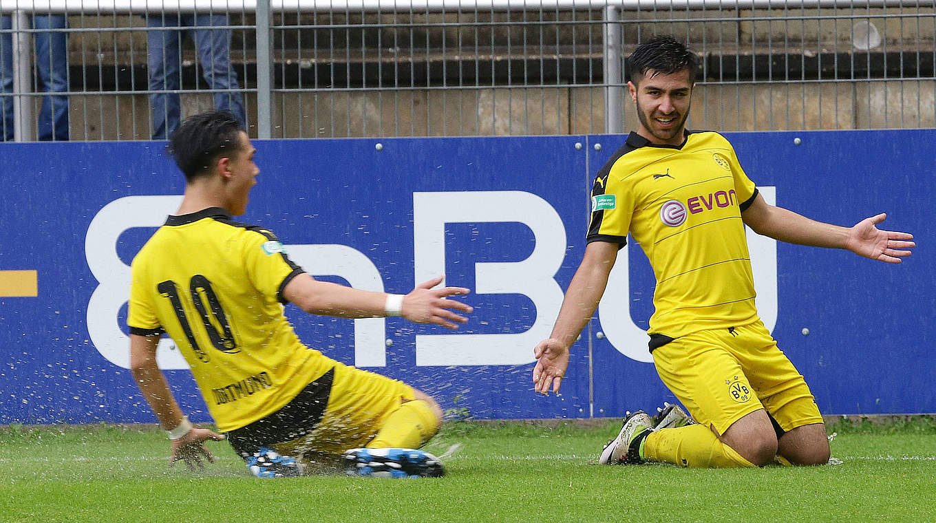 Torschützen für den BVB gegen Köln: Hüseyin Bulut (l.) und Emre Aydinel © imago/Pressefoto Baumann