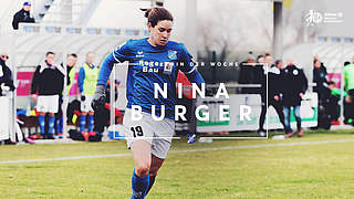 Erzielt im Spiel gegen Bremen ihr sechstes Saisontor: Nina Burger © DFB