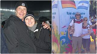 Leidenschaftlicher Fußballfan: Fan Club-Mitglied Lars Griese © privat/Collage DFB