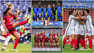 Hochklassig besetztes Turnier: Deutschland trifft beim SheBelieves Cup auf starke Teams © Getty Images/Collage DFB