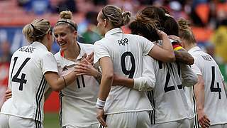 Messen sich in den USA mit hochkarätigen Gegnern: die DFB-Frauen © 2017 Getty Images