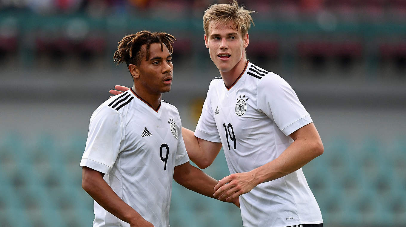 Juniorennationalspieler Amenyido (l.) und Tigges: Bald Kollegen in Osnabrück? © 2017 Getty Images