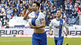 Favorit der Fans am 29. Spieltag: Magdeburgs Christian Beck mit Tor, Assist und Votingsieg © imago/foto2press