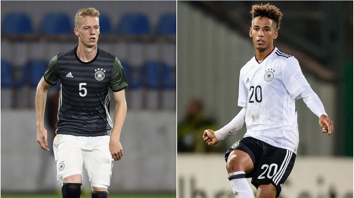 To be treated with their clubs: Timo Baumgartl (left) and Thilo Kehrer  © Getty Images/Collage DFB