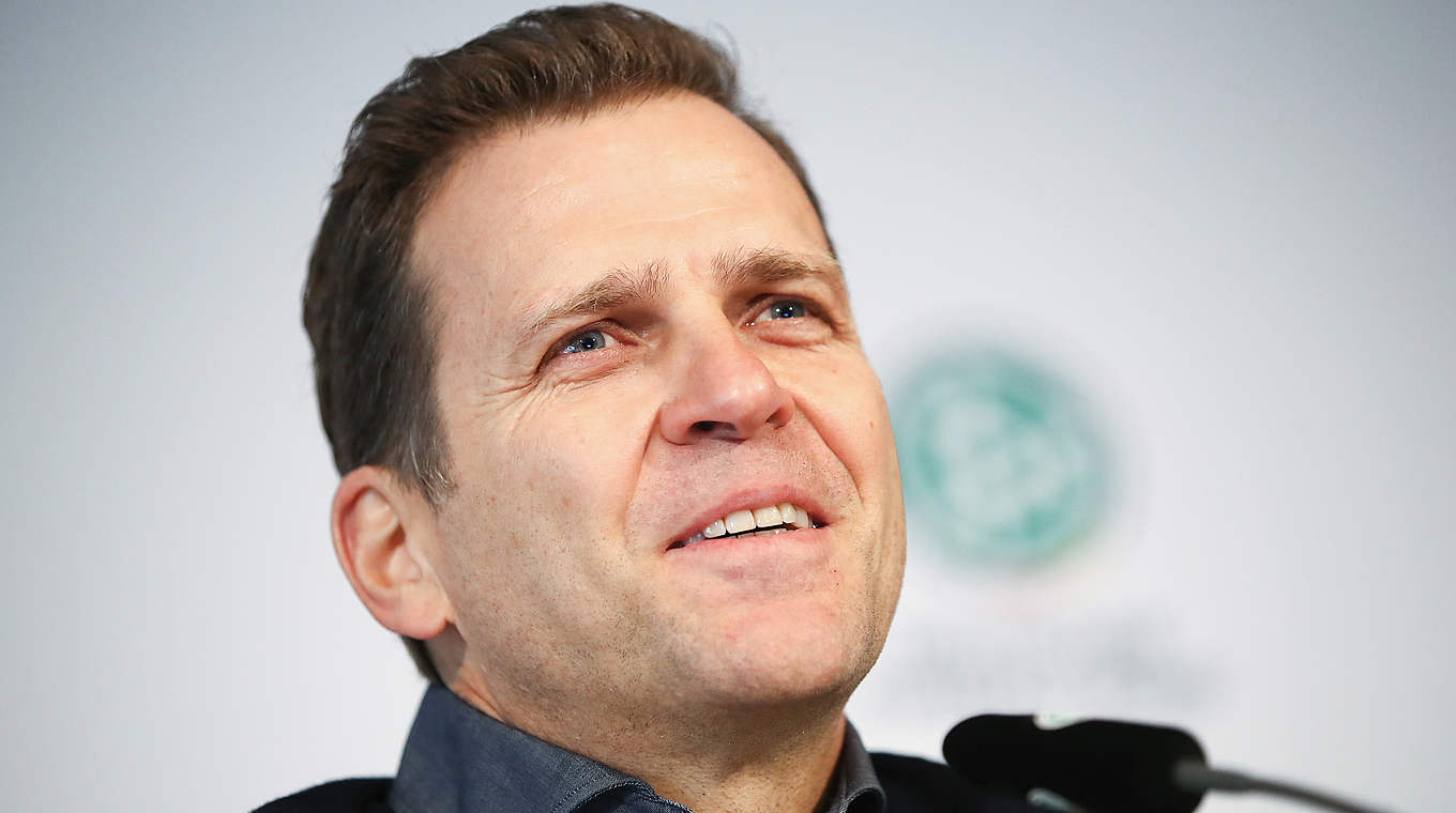 Oliver Bierhoff: "We’re facing some big opponents, prestigious opponents." © 2018 Getty Images