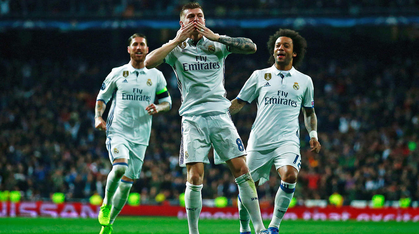Große gemeinsame Erfolge bei Real Madrid: die Weltmeister Ramos und Kroos (v.l.) © 2017 Getty Images