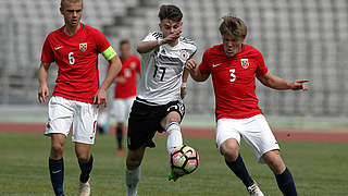 Long time ahead but in the end settle for a draw: U17s share the points with Norway 2-2 © 2018 Getty Images