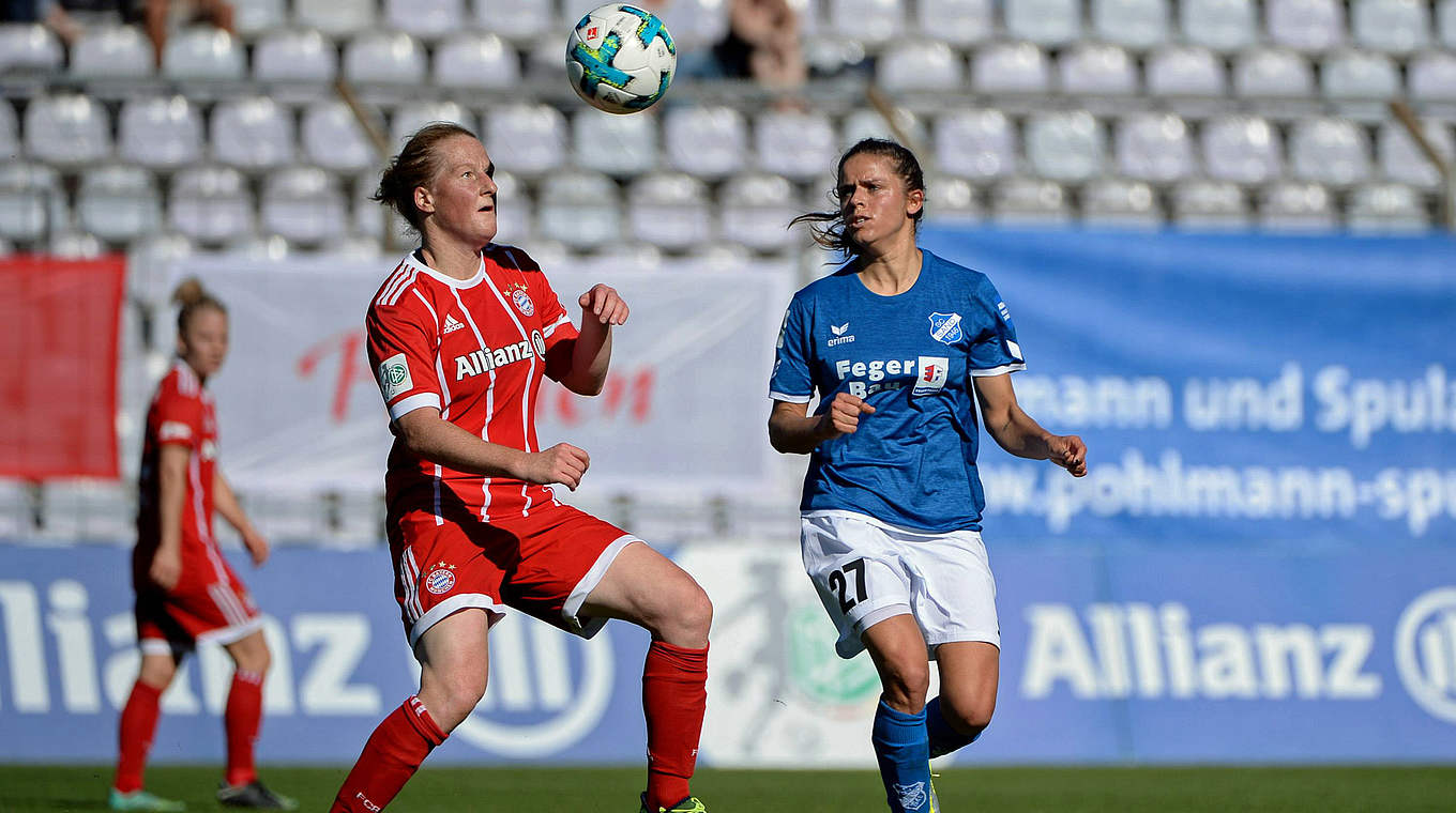 Bayerns Melanie Behringer (l.) zum Spiel in Sand: "Die Begegnung wird uns alles abverlangen" © imago/foto2press