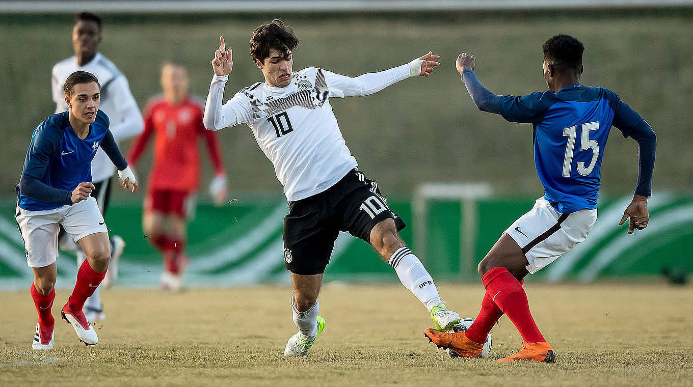 Germany U18s defeated against France. © 