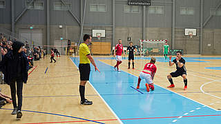 Sehen Sie das 2:5 der deutschen Futsaler im zweiten Länderspiel gegen Dänemark in Kopenhagen in Bildern. © DFB