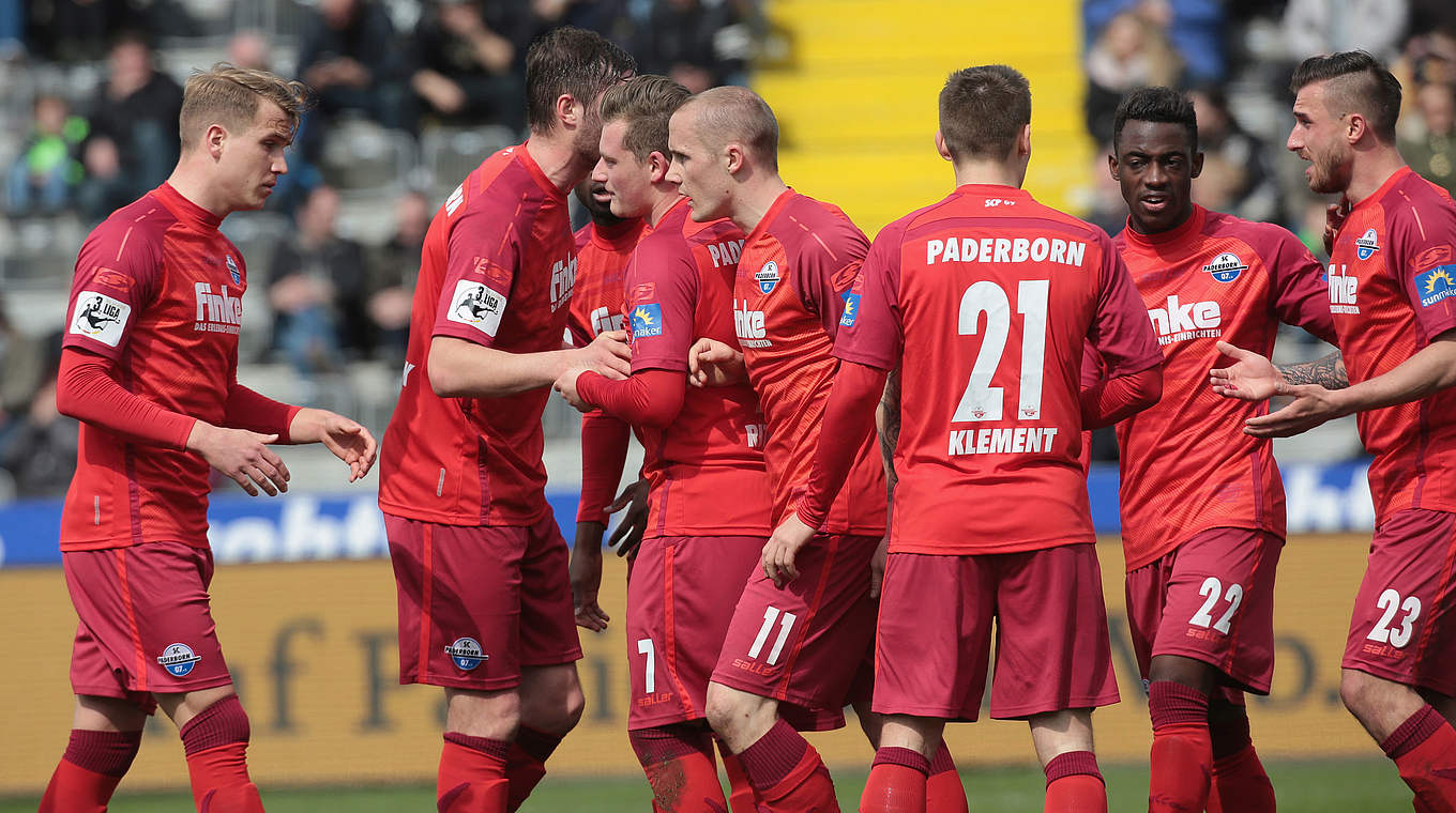 Will seine Serie von acht Begegnungen ohne Niederlage ausbauen: der SC Paderborn © 2018 Getty Images