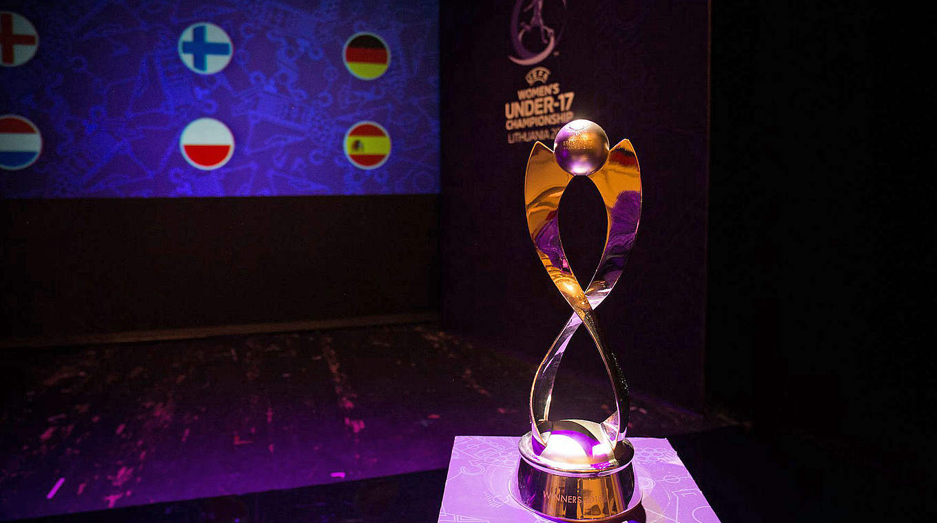 The U17s sides are competing for this trophy at the tournament © UEFA.com
