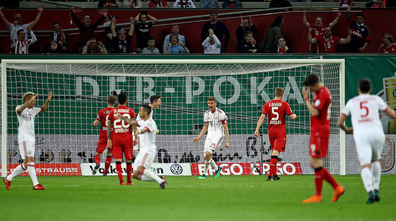 "We were very effective in front of goal": Thomas Müller grabbed himself a hat-trick © 2018 Getty Images