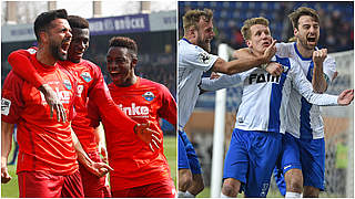 Ein Sieg fehlt: Der SC Paderborn 07 und 1. FC Magdeburg stehen kurz vor dem Aufstieg © Getty Images/Collage DFB