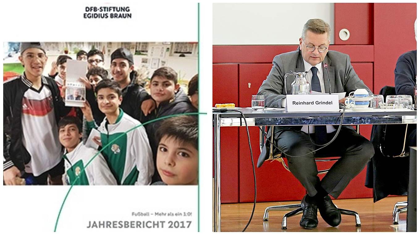 DFB-Präsident Reinhard Grindel zur WM: "Wir werden in Russland Brücken bauen" © Collage DFB