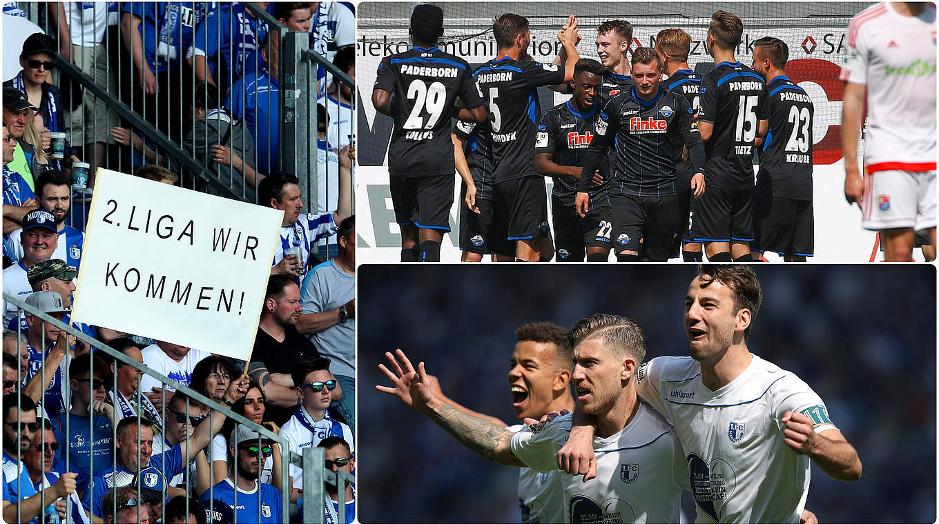 Feiertag in Ostwestfalen und Sachsen-Anhalt: Paderborn und Magdeburg steigen auf © GettyImages/Collage DFB