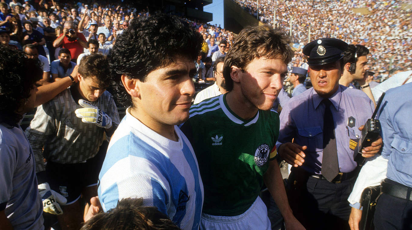 Duell mit Maradona: "Matthäus muss ein Kunstwerk vernichten, um erfolgreich zu sein" © imago sportfotodienst