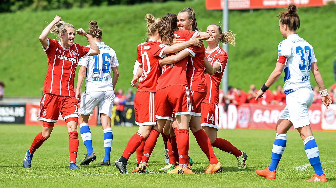 Bayern bleibt Zweiter: Die Münchnerinnen gewinnen in Duisburg © Jan Kuppert