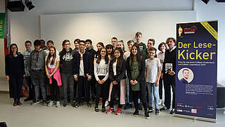 Ihre Meinung ist gefragt: Junge Zuhörer bei der Lesung von Michael Horeni in Frankfurt © DFB