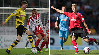 Wechseln zur Fortuna: Michael Eberwein (l.) und Sebastian Schiek (r.) © imago/Getty Images/Collage DFB