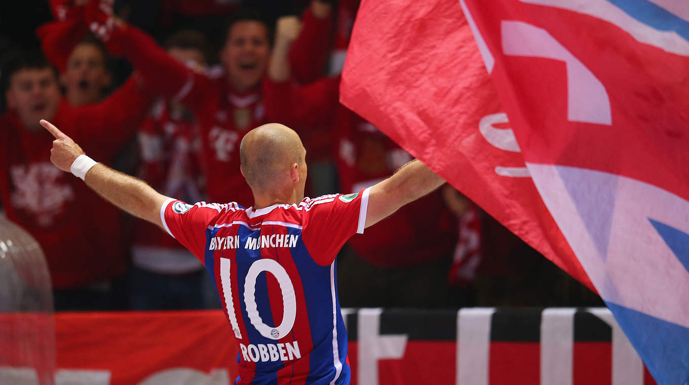 Three finals, three goals for Arjen Robben. © 2014 Getty Images