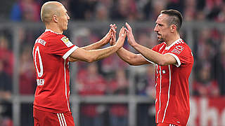 Traumduo auf den Bayern-Flügeln: der Holländer Robben (l.) und der Franzose Ribéry © 2018 Getty Images