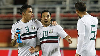 Frankfurts Salcedo (left) und Fabian (middle) in Mexico's preliminary squad.  © 2018 Getty Images