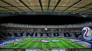 Unique choreography at the international friendly between Germany and Brazil © 