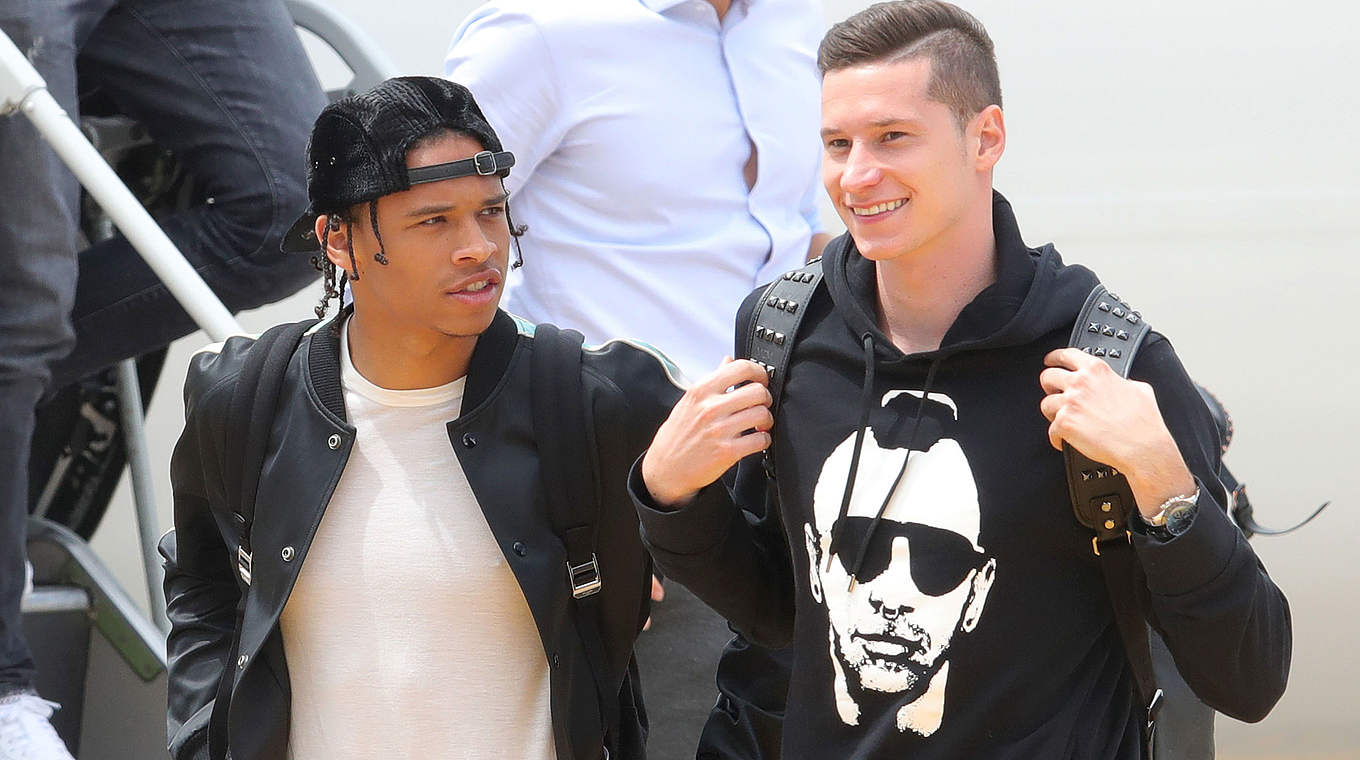 Leroy Sané (l.) und Julian Draxler © 2018 Bongarts/Getty Images