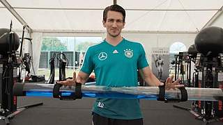 Fitnesstrainer der deutschen Nationalmannschaft: Nicklas Dietrich © DFB-TV