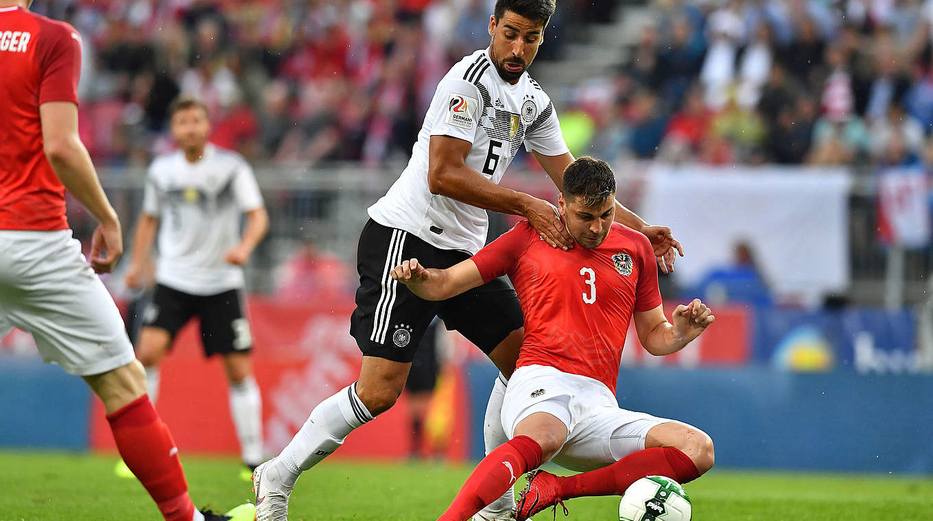 Sami Khedira played 45 minutes in the rain-delayed match.  © AFP/Getty Images