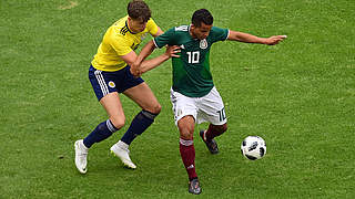 Mexico’s goalscorer Giovani dos Santos in action © AFP/Getty Images