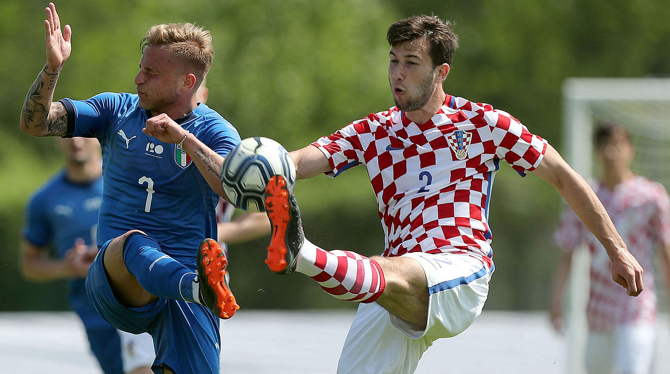 Marin Sverko (r.) über seine Rückkehr zum KSC: "Ich will Spielpraxis sammeln" © 2018 Getty Images