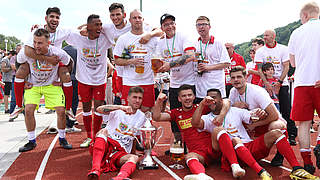 Rot-Weiss Koblenz qualified for the DFB-Pokal as winners of the Rheinlandpokal. © imago